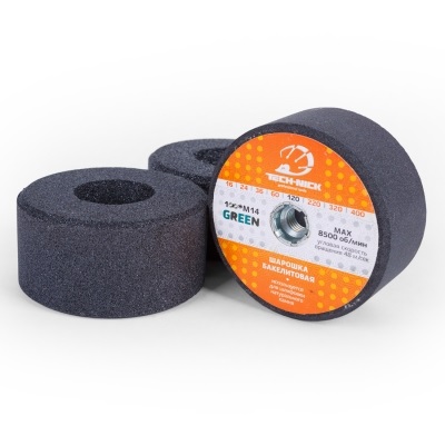 Шарошка бакелитовая прямая Green TECH-NICK D100/M14/№60 Шарошка бакелитовая прямая Green TECH-NICK D100/M14/№60