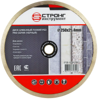 Алмазный диск по керамограниту 250*25.4/22.23*10*2.0мм PRO Strong